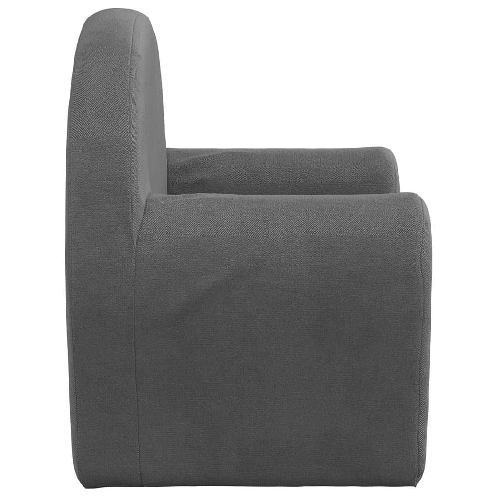 Children S Sofa Anthracite Soft Plush