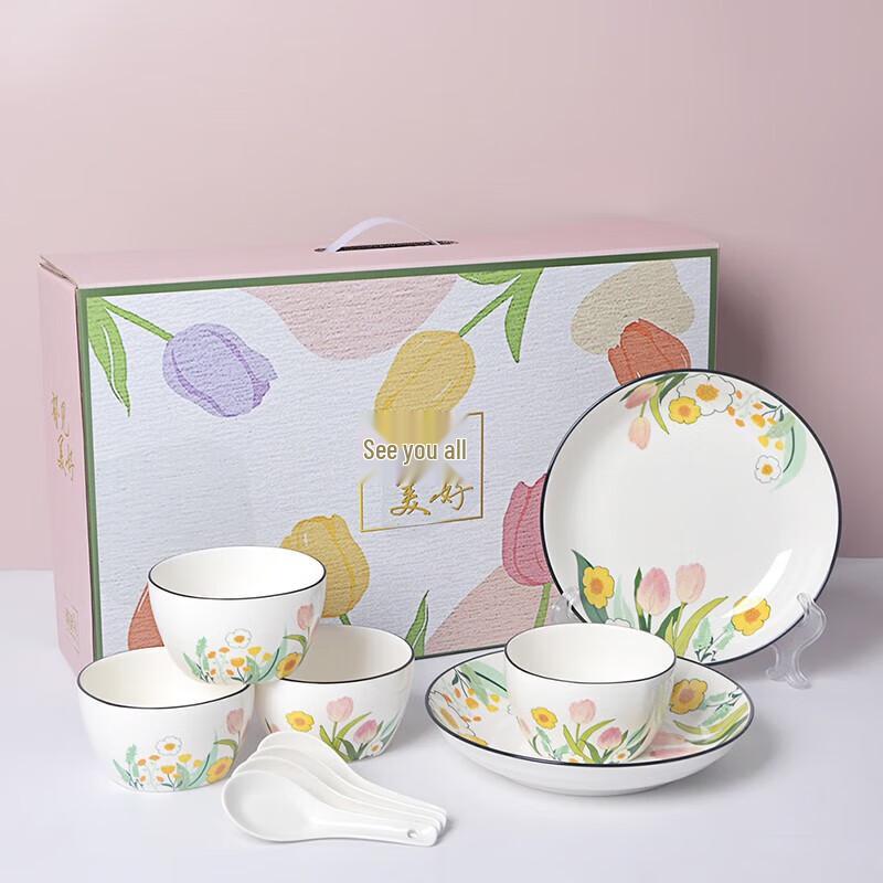 JIN MING LI Encounter Beauty Series 10-Piece Dinnerware Set