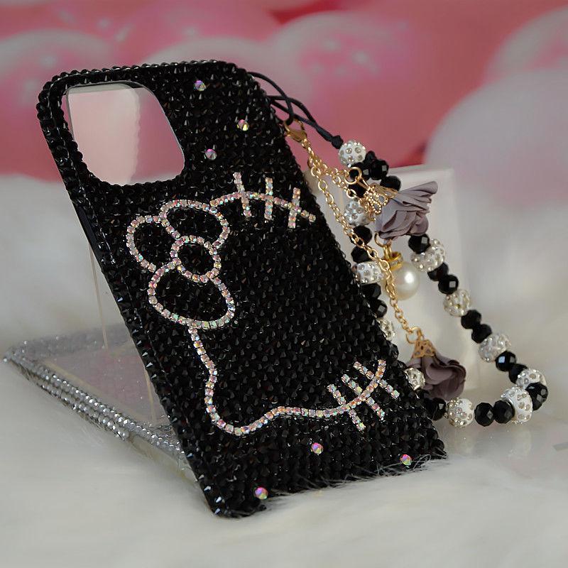 Luxury Full Diamond for Apple 16 Mobile Phone Case Rhinestone iPhone15proKT Cat Xsmax Cute 14 Anti-drop Case