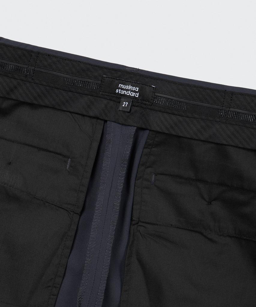 MUSINSA STANDARD WOMAN [Cooltandard] Women'S Straight Hidden Banding Slacks [Iron Gray]