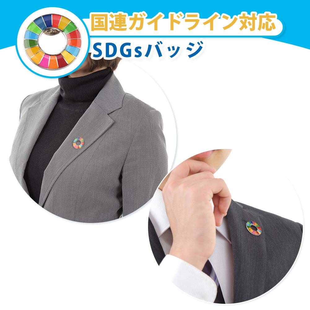 Set of 20 SDGs UN Headquarters Latest Pin Collar Lacquer Painting Geri Latest Comes with 40 Unisex Badges, Specification, Badge, Badge, + Craft,
