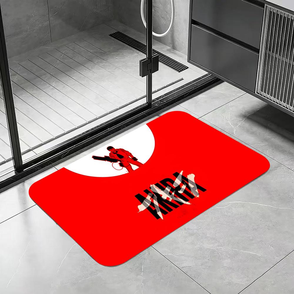 Fashion A-AKIRA Floor Mat Diatomite Bath Mat, Quick Dry Absorbent Non-Slip Door Mat