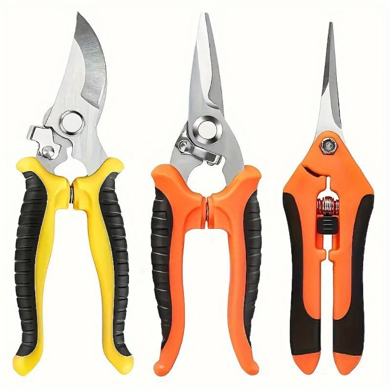 Heavy-Duty Garden Pruning Shears Set, Multi-Functional Pruning Shears/Fruit Picking Shears/Branch Cutters