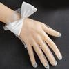 Wedding Lace Gloves Pearls Proms Gloves for Operas Stage Performances Evening Dinner Women Gloves Lady Gloves
