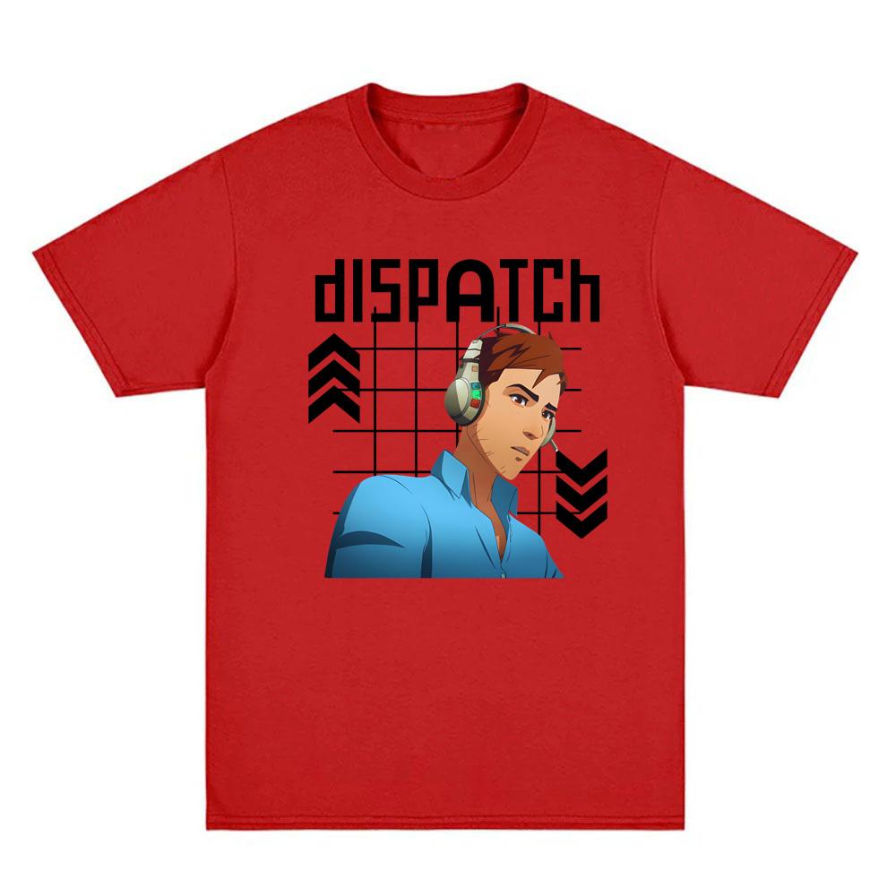 Dispatch Game Manga Style Game Logo Collage Funny Graphic Print Tee Men Women Cotton Comfortable High Quality Soft Oversized Top