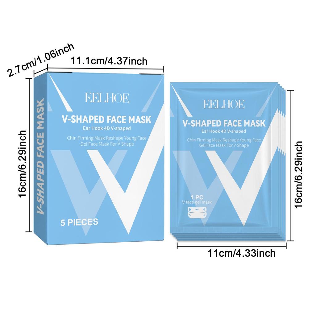 Maschera Lifting V-Line: Maschera da appendere alle orecchie per rassodare il mento, assottigliare il viso e definire i contorni