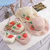 Wave-edge Children's Straw Hat, Summer Girls' Versatile Beach Hat, Sun Hat, Hat, and Bag Set, Thin Style