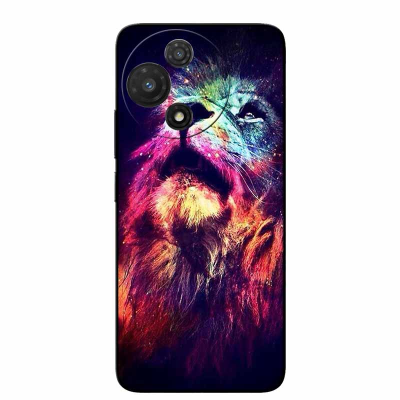 For TCL 60R 5G Case T519H Fashion Protective Silicone Back Cover Cases For TCL 60 R Animal Black Phone Funda TCL 60R T519H Coque