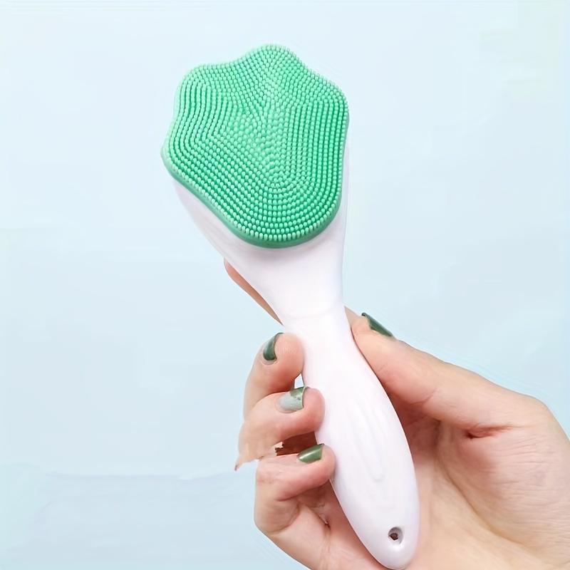 

Silicone Facial Cleansing Brush Cat Paw Face Scrubber Manual Exfoliating Pore Cleaner Makeup Removal Washing Tool зелёный