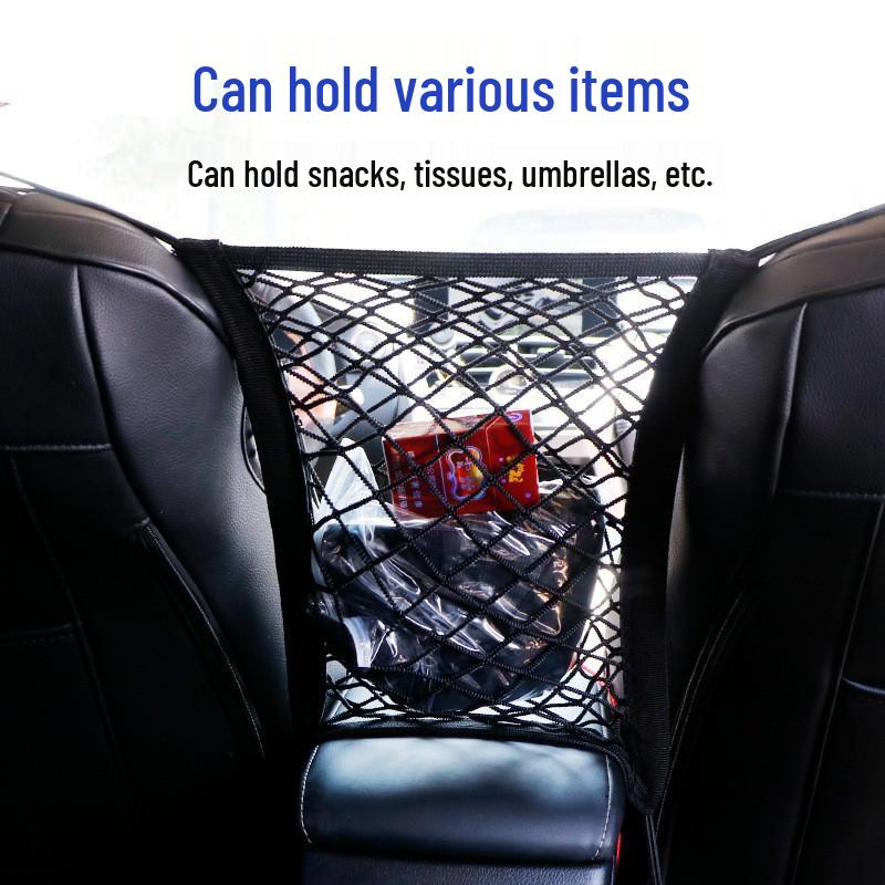 Zweisitziger elastischer Netz-Aufbewahrungsbeutel für das Auto