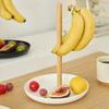 Household Fruit Basket with Hook Plastic Banana Hanging Rack  Keep Bananas Fresh
