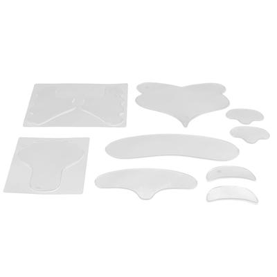 10pcs Chest Wrinkle Pads Multifunctional Silicone Face Eye Neck Wrinkle Patches Set