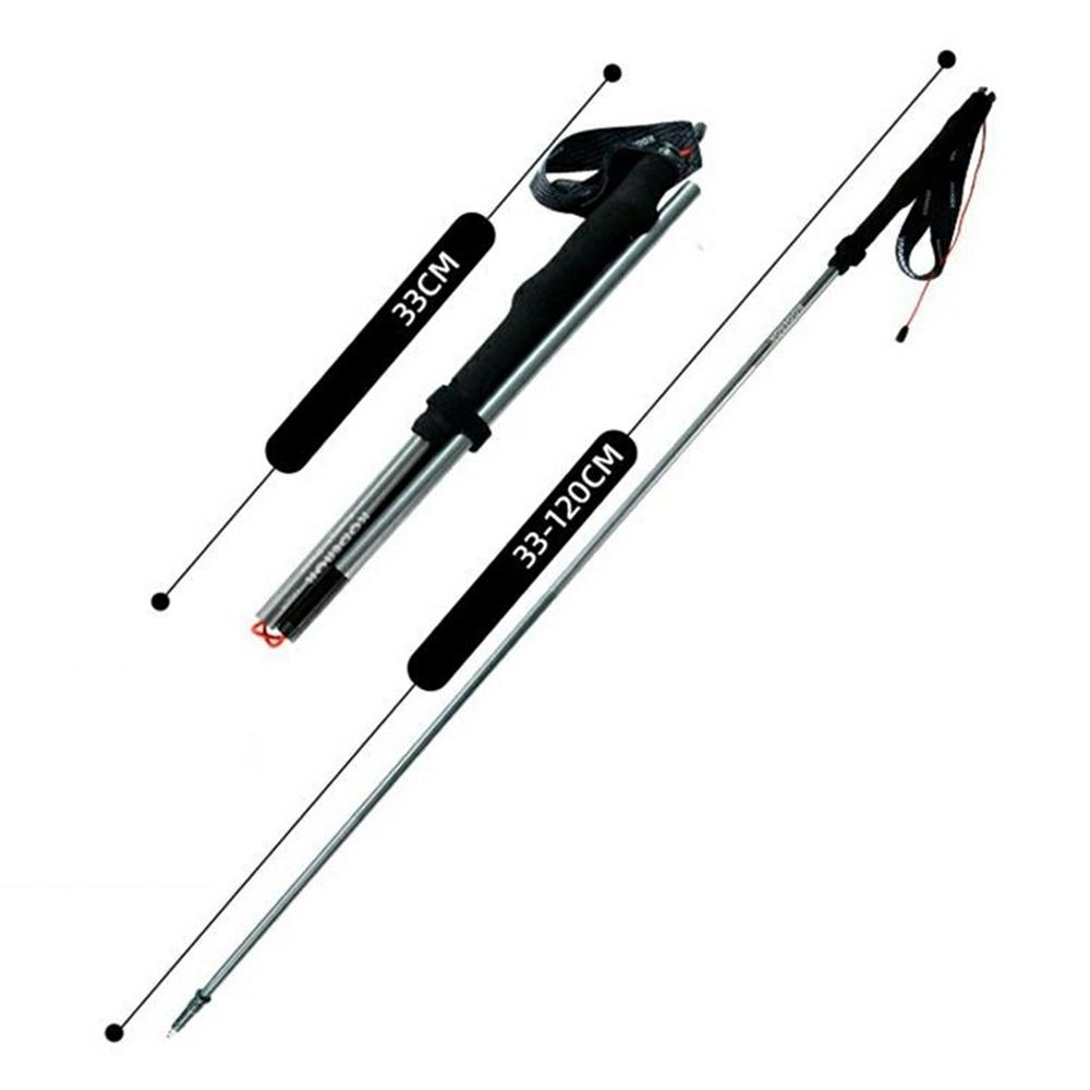 

KODENOR 1Pc 120cm Quick Lock Trekking Pole for Outdoor Hiking Aluminum Alloy Foldable Walking Stick