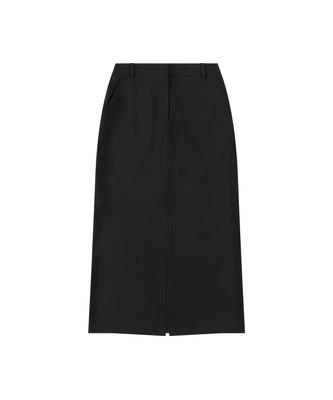 Siyajyu Sist9058 Formal Column Long Skirt_Black
