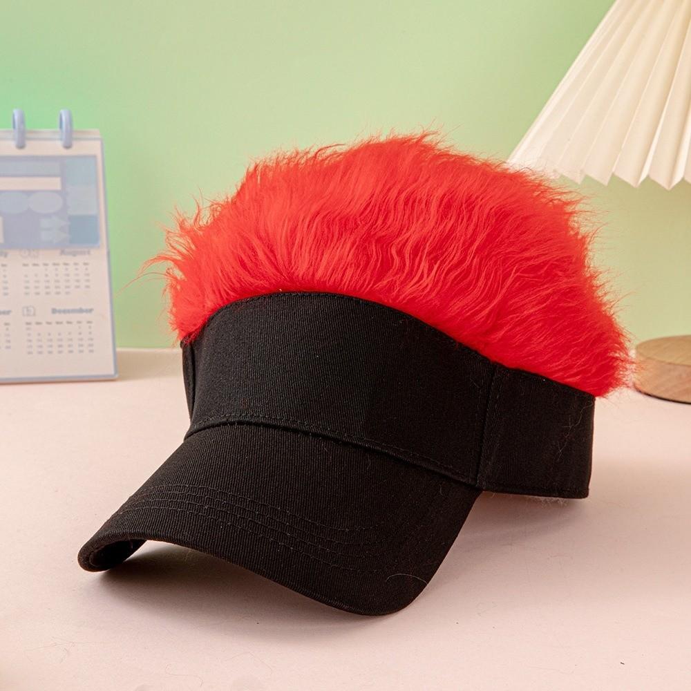 Multicolor Wig Hat UV Protection Men's Sunshade Cap Funny Hairpiece Baseball Cap Performance