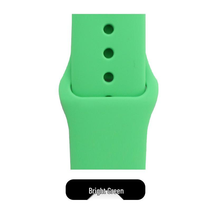 Apple Classic Solid Silicone Strap for iWatch 9/Ultra – Durable Solid Color Band