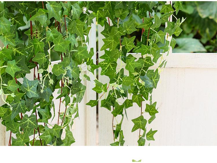 Artificial Ivy Wall-Hanging: Green Trailing Spider Plant Vines with Leaves