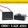 Free Shipping CBB61 Electric Fan Capacitor 0.8-6uF for Ceiling, Floor, and Industrial Fans