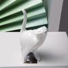 Whimsically Resins Cats Sculpture Modern Abstract Design Animal Figurine Decors for Living Space Office Ornament Gift