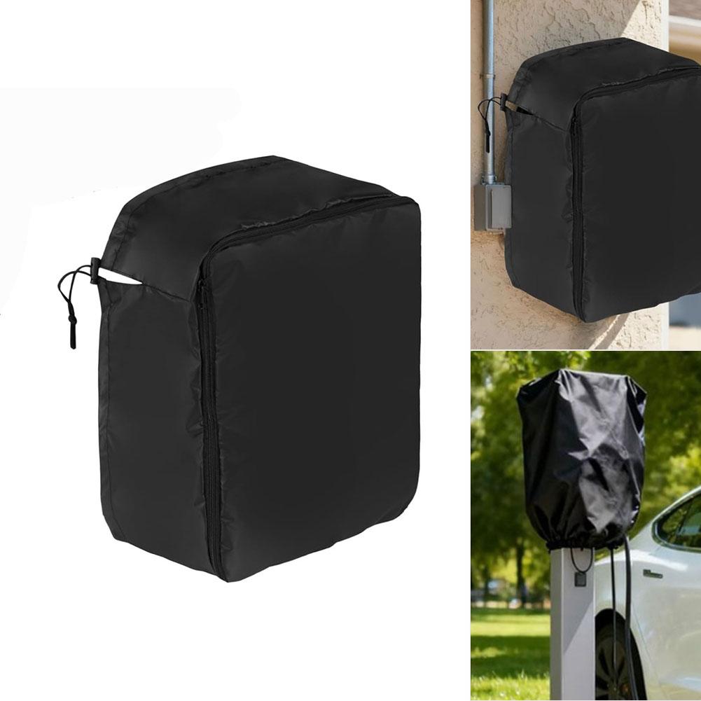 For EV Charger Dustproof Charger PU Waterproof Cover For Outdoor Protection Black PU Waterproof Charging Cover