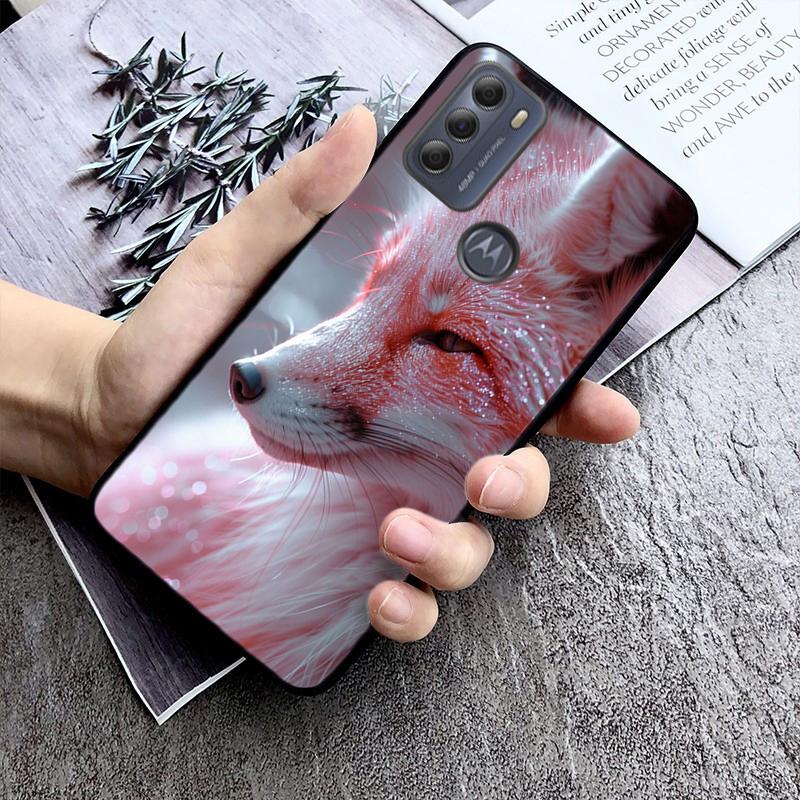 Phone Case For Moto G85 G55 G05 G14 G75 G31 G50 G10 G20 G30 G60 G13 G32 G84 G54 G53 G72 G24 Power Cute Fox