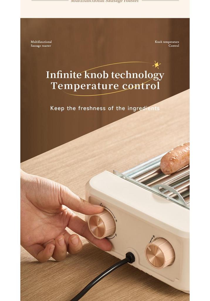 3-in-1 Automatischer Multifunktionaler Wurstbräter & Hot Dog Maker