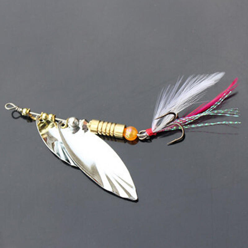 8G Fishing Lure Spoon Bait Ideal For Bass Trout Perch Pike Rotating Fishing