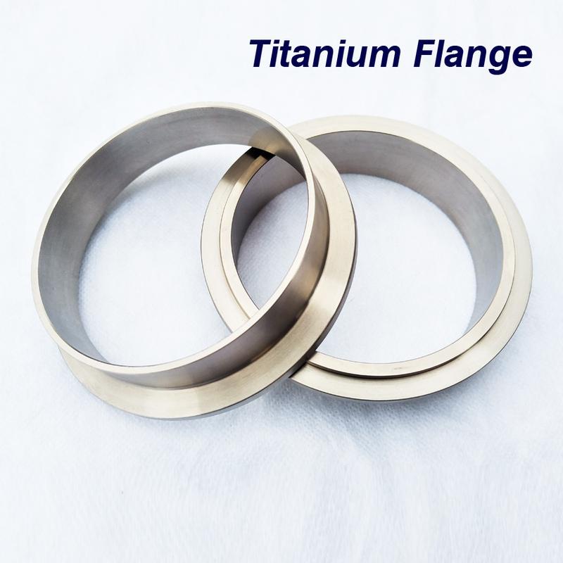 1.75-4..0" SS V Band Clamp Male Female Titanium Flanges Set for Auto Exhaust High Anti-Rust Metal Nut