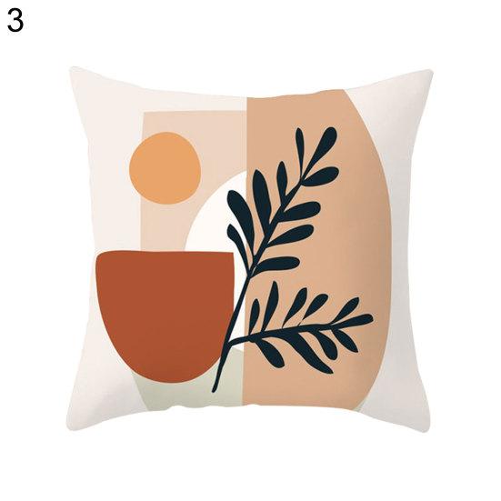 Leaf Pattern Printing Square Pillow Case Home Bed Sofa Supplies Cushion Cover