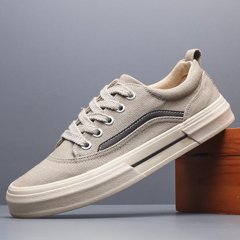 Fashion 2025 Men's Canvas Shoes Outdoor Fashion Skateboard Shoes Comfor Non-Slip Casual Sneakers Breathable Men Walking Shoes SS25823
