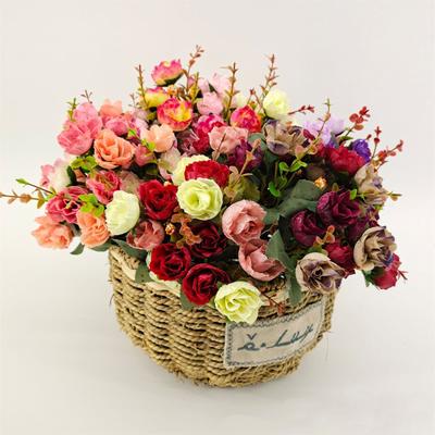 Artificial Flowers, 21 Roses, Roses, Bouquets, Wedding Home Handrails, Decorative Fake Flower Ornaments
