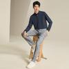 Septwolves Men's Brushed Long-Sleeve Polo Shirt