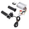 Electric Bike Controller Kit Brushless Motor Controller with Throttle Handle Grip Keys for Electric Scooter Modification