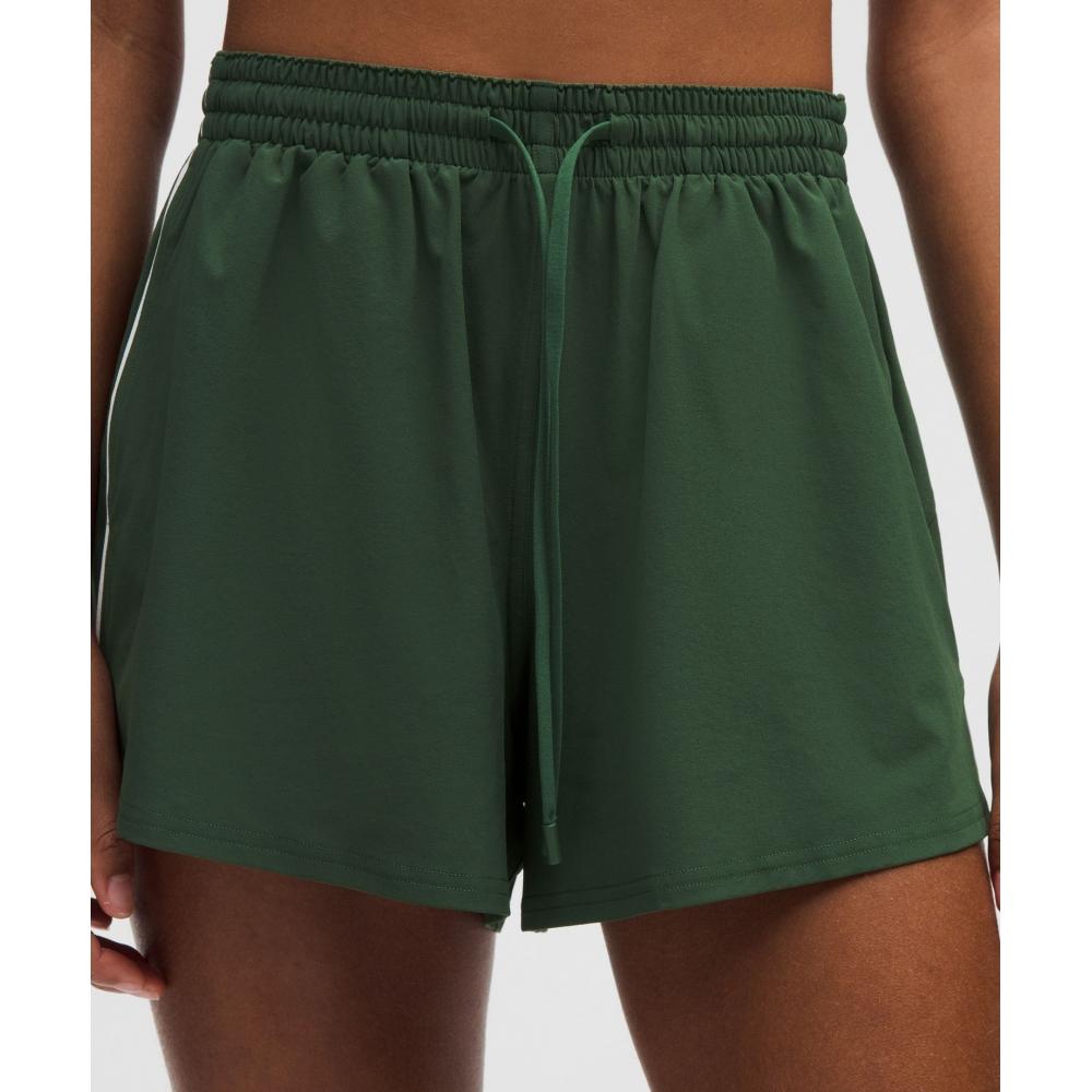 Lululemon Court Rival High Rise Short 3  Ivy Grove White