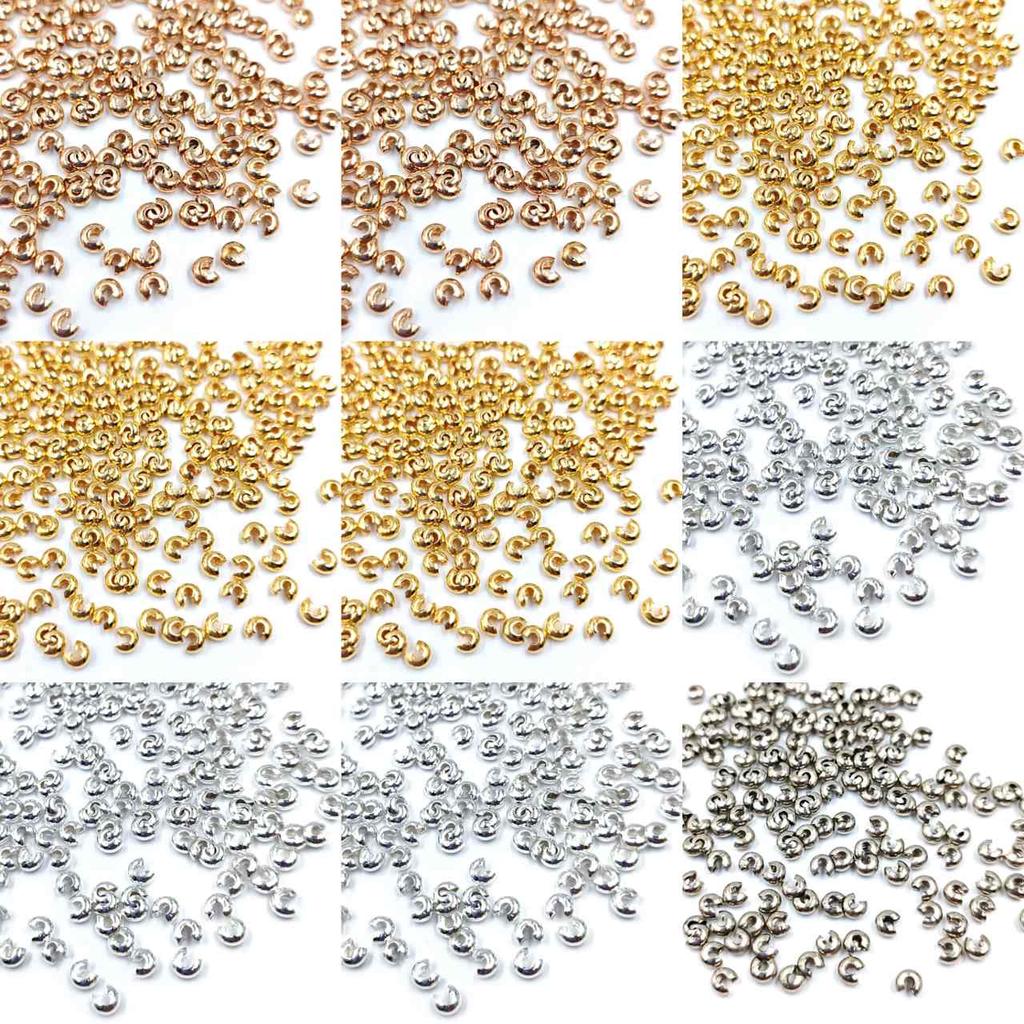 DIY Material Bag Clasp Crescent Clasp C Clasp Bracelet Positioning Bead Accessories Half Moon End Clasp Handmade 3/4/5mm Gold Sliver