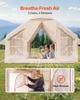 Aufblasbares Zelt für Camping 4-6 Personen Glamping-Zelt mit Pumpe Einfach aufzubauen