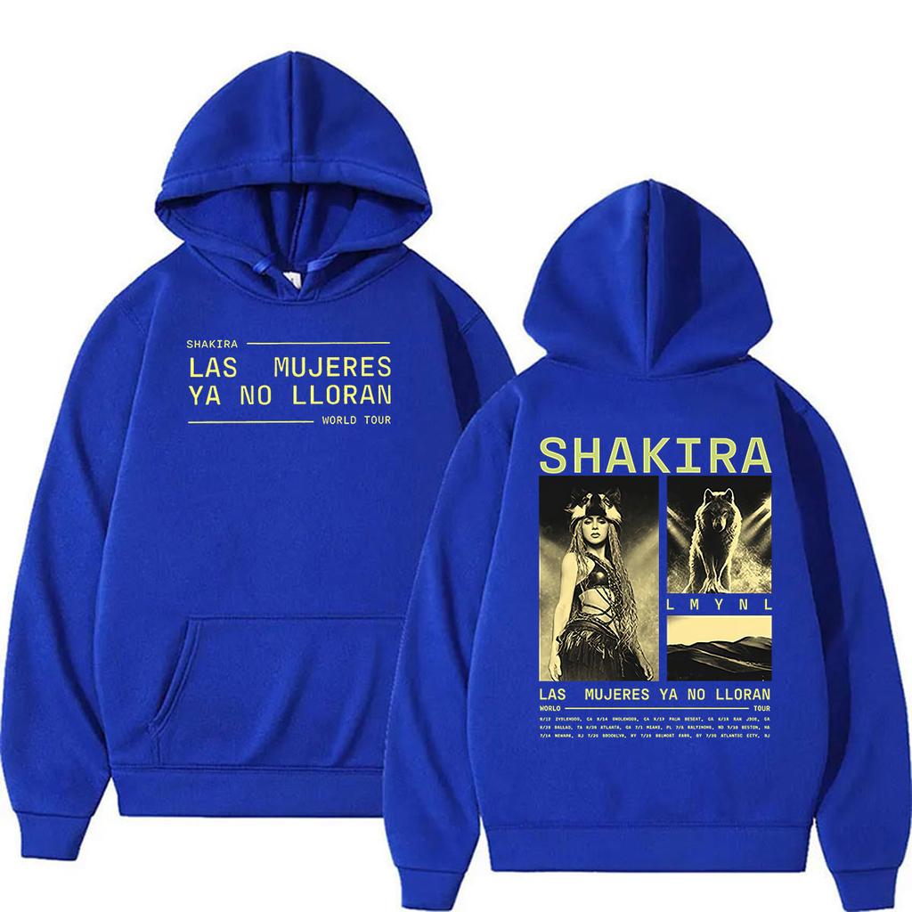 Singer Shakira Las Mujeres Ya No Lloran World Tour 2026 Hoodie Unisex Hip Hop Vintage Fashion Pullover Sweatshirt Streetwear