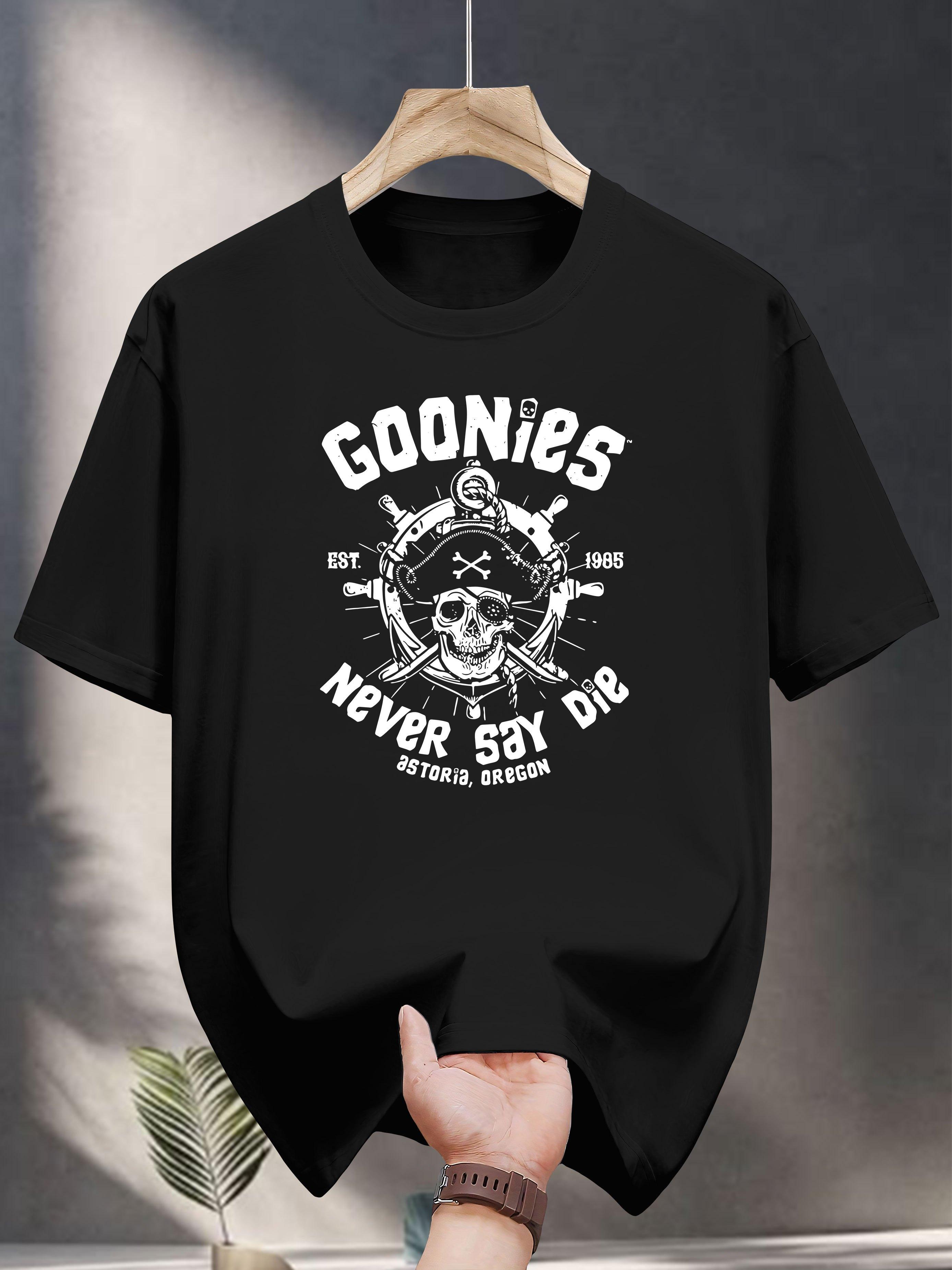 Goonies Never Say Die Graphic T-shirt - Casual Crew Neck Tee S