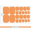 1PC Solid Color Toenail Polish Stickers Full Cover Waterproof  Toe Nail Patch Eco-friendly Long Lasting Toenail Decals Sticker(YMZ277-YMZ308)