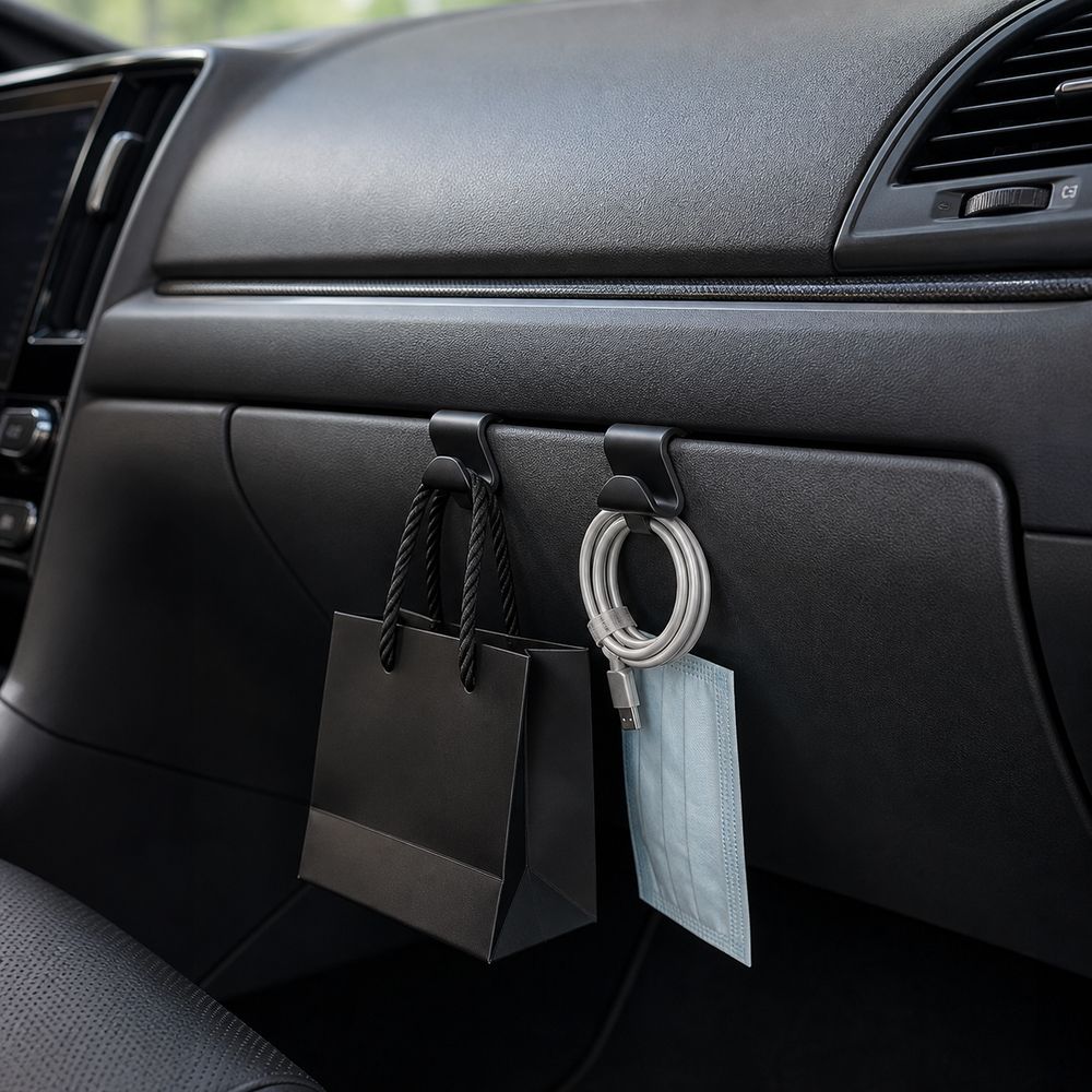 Strong Bearing Car Hanging Hook Thin Clip Car Clip Hook Car Glove Box Hook Passenger Side Storage