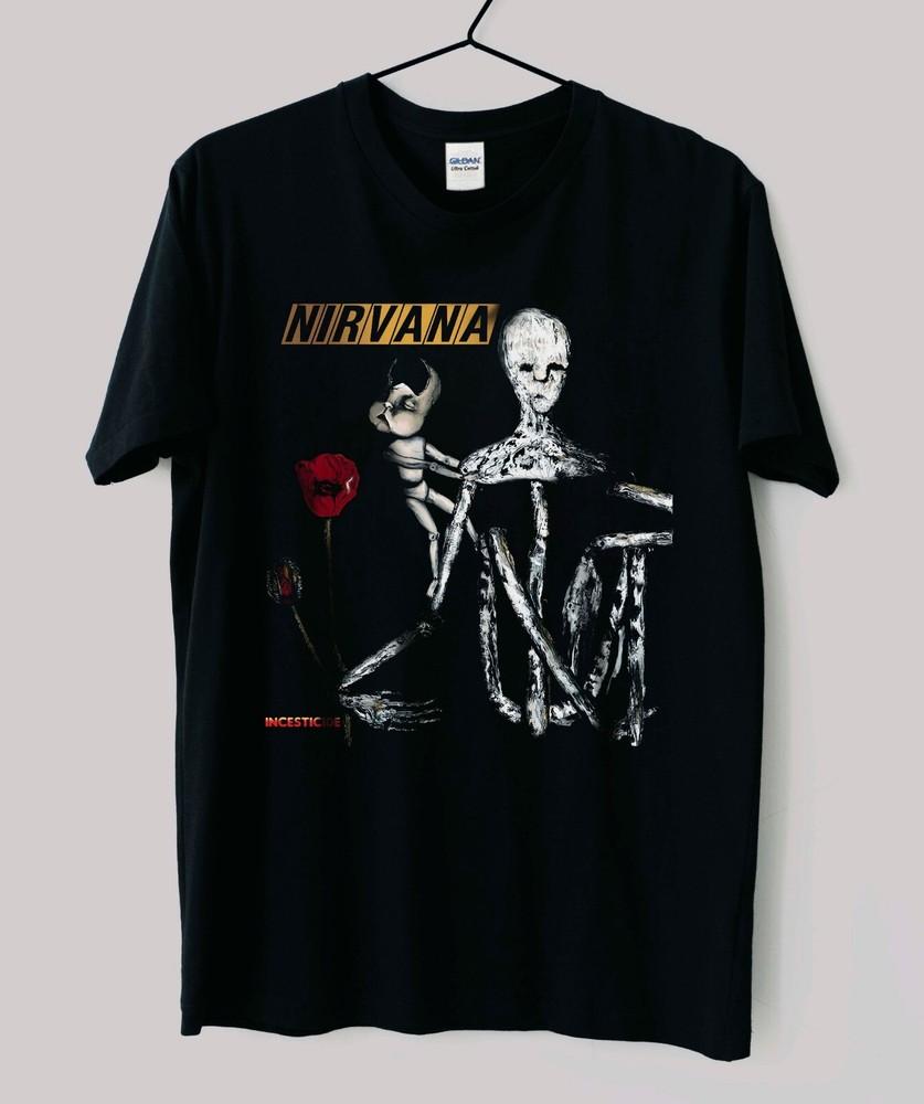 Винтажная футболка Nirvana Incesticide In Utero Tour Курт Кобейн S-2XL Унисекс Футболка S