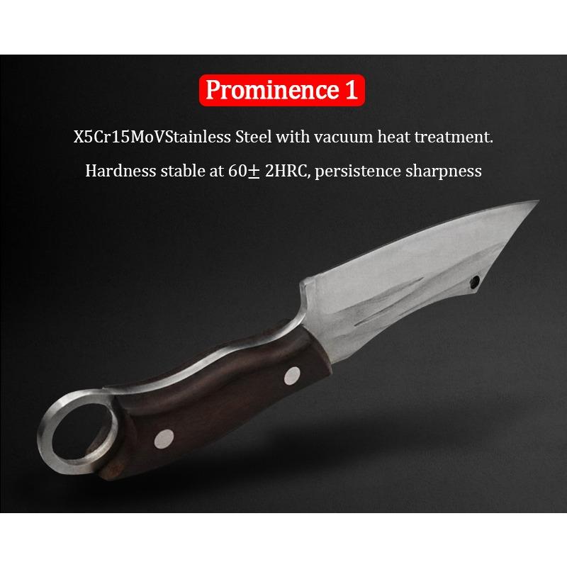 Mongolian Hand Meat Knife Small Chef Knife Eating Lamb Chops Special Knife Stainless Steel Household Fruit Knife
