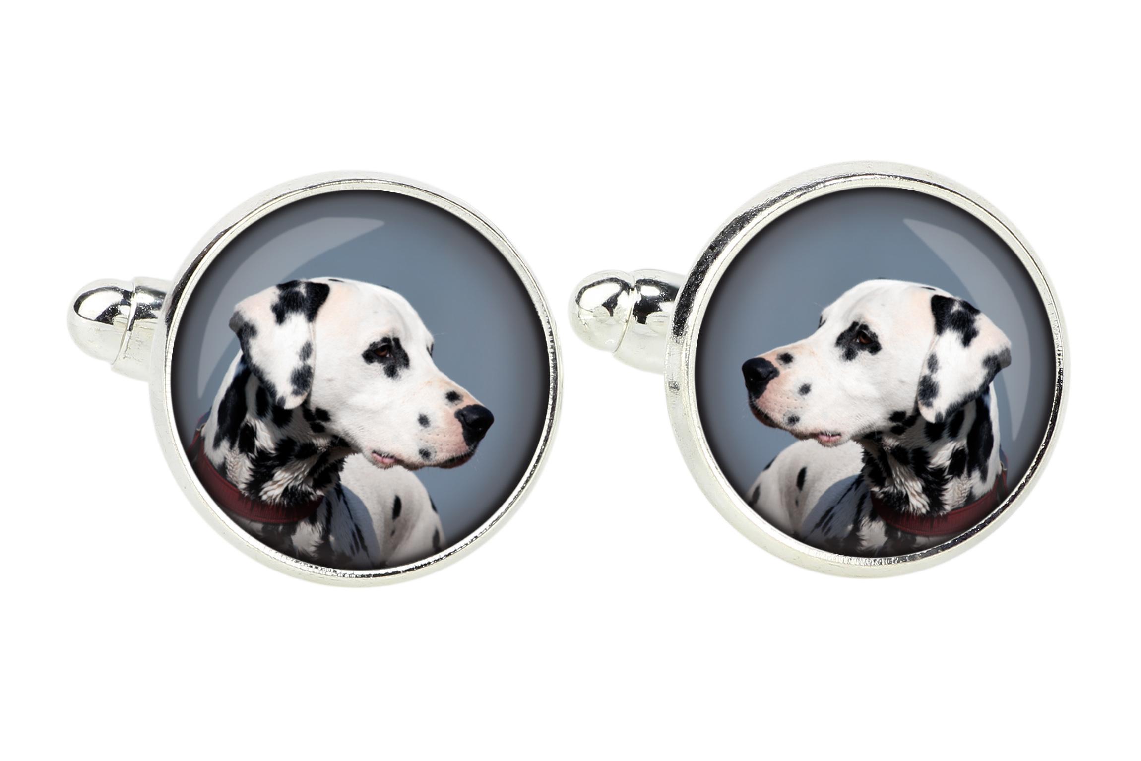 

Dalmatian, Carriage Dog, Spotted Coach Dog - cufflinks, a shirt accessory, a shirt pendant from the Art-Dog brand
