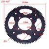 Universal 25H 80T Rear Chain Sprocket Easily tall Sturdy Repair Parts for 47cc 49cc Minimoto Motorcycle High Strength Steel