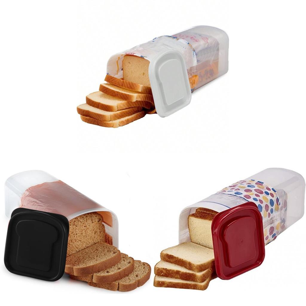 Plastic Bread Storage Container With Sealing Lid For Freshness Preservation Kitchen Organizer