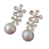 Water Diamond Flower Water Drop Earrings Fashion Earrings Earrings Earrings Accessories
