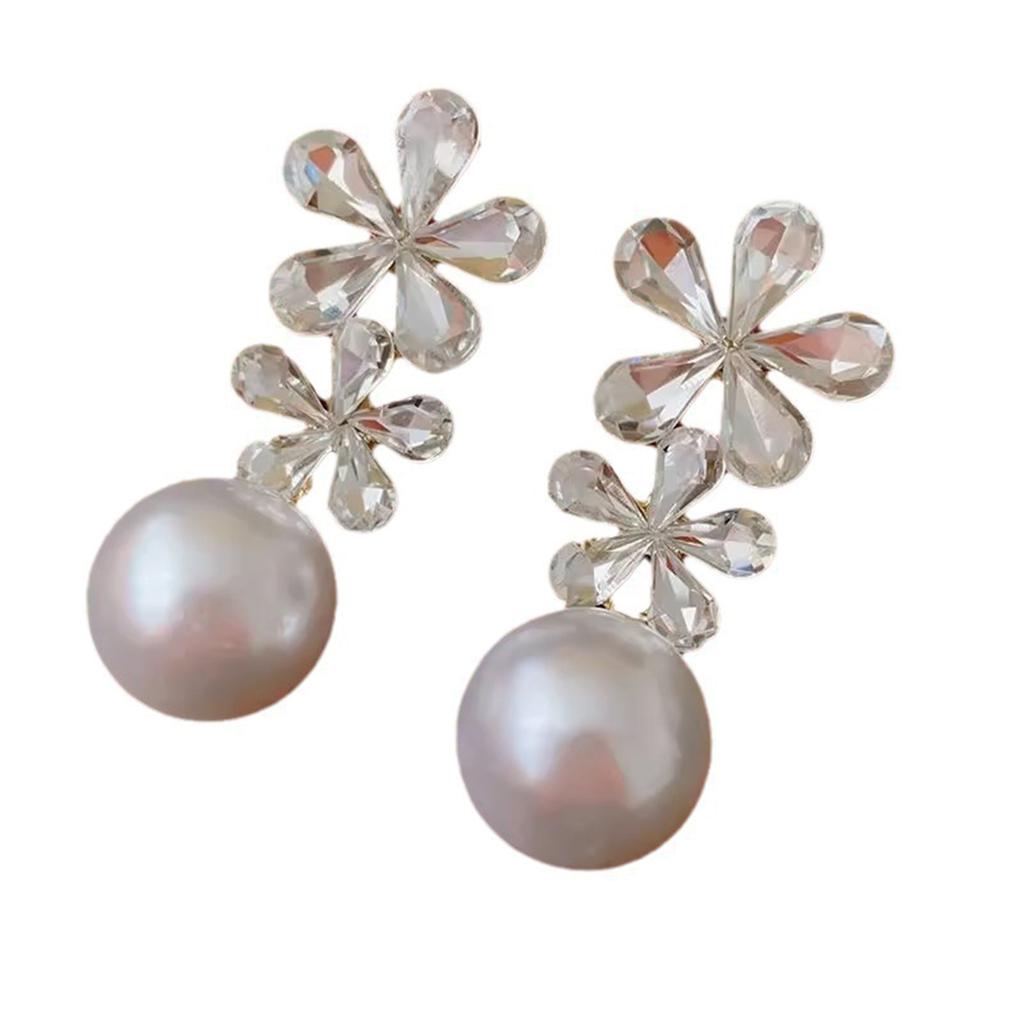 Water Diamond Flower Water Drop Earrings Fashion Earrings Earrings Earrings Accessories