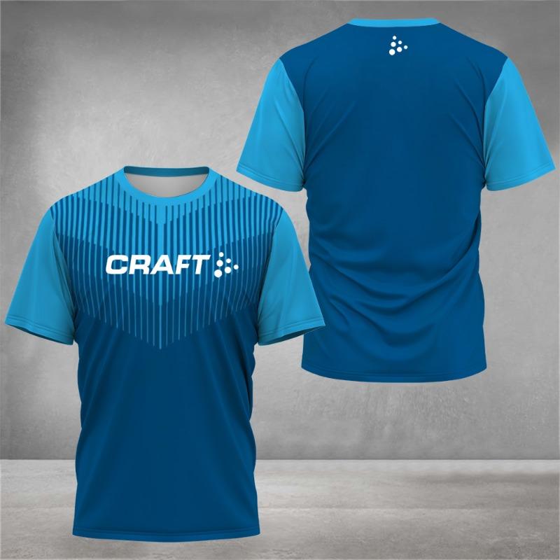 2026 new men's hiking sports letter print comfortable and breathable round neck T-shirt summer outdoor casual top