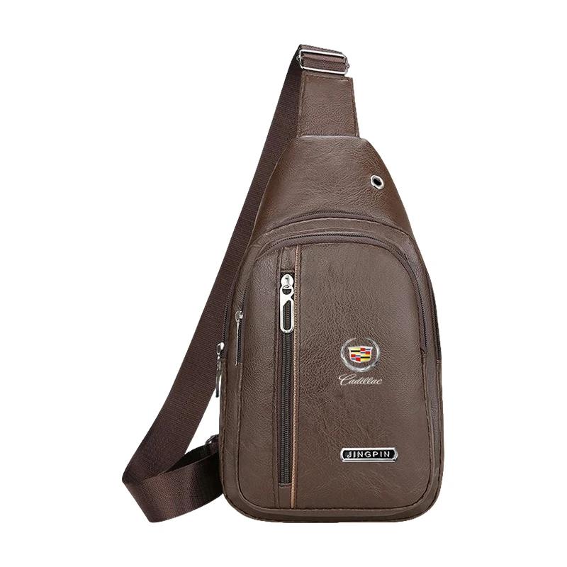 

Leather One-Shoulder Bag Travel Bag Purse Credit ID Card Coin Bag For Cadillac Escalade CTS ATS SRX STS XT5 XT4 XT6 XTS CT4