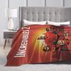 Gli Incredibili Mr. Incredibile Coperta Copriletto Flanella Cartone Animato Elastigirl Coperta Morbidissima per Letti Divani Trapunte